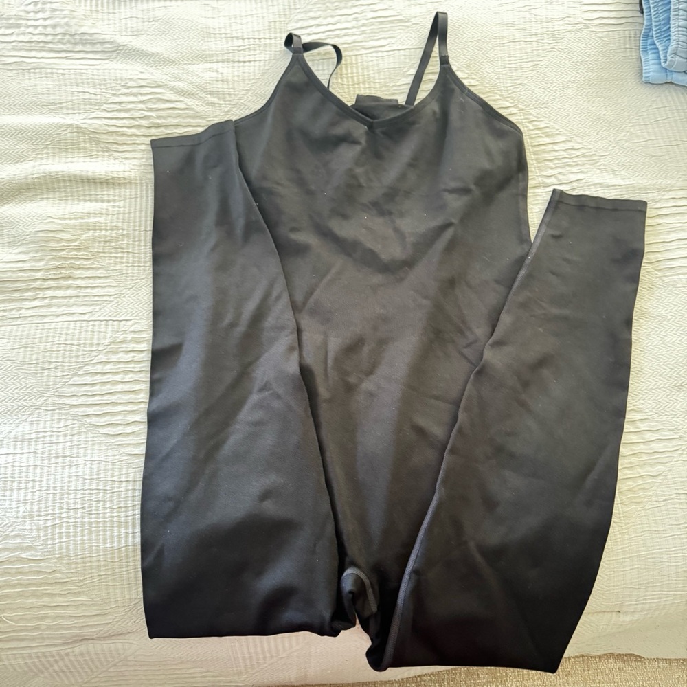 Victoria's Secret Black Spaghetti-Strap Jumpsuit